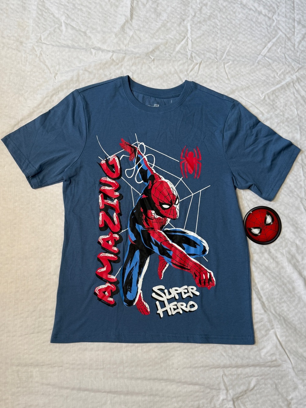 Marvel Spider-Man Kids Tee Size 14/16 Soft Boys T-Shirt
